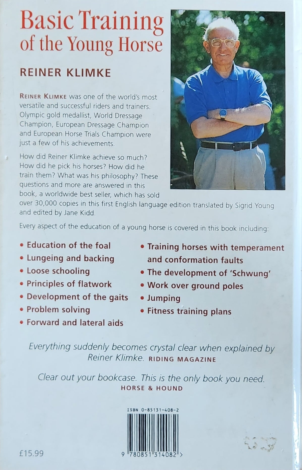 Basic Training of the Young Horse