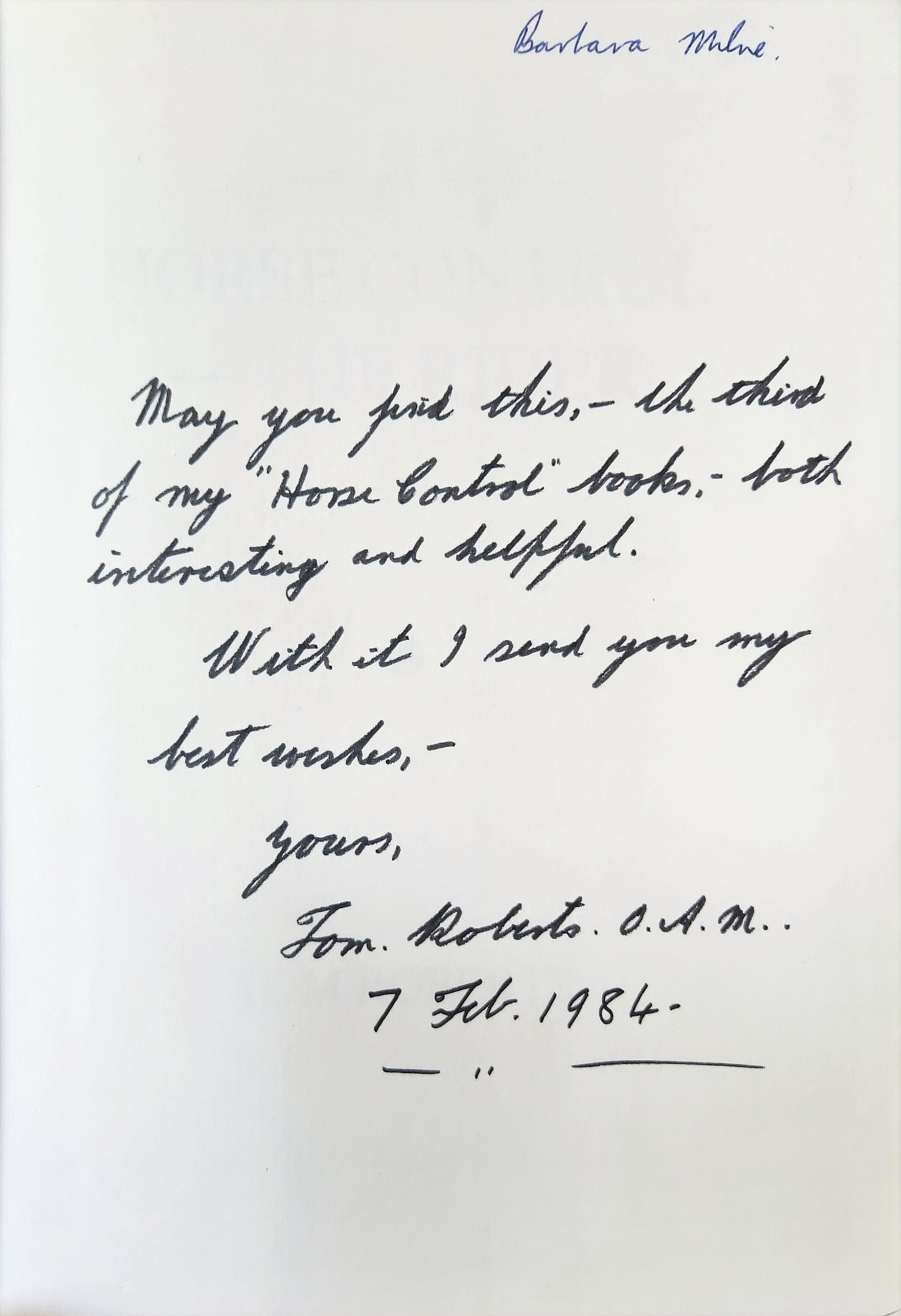 Horse Control: The Rider