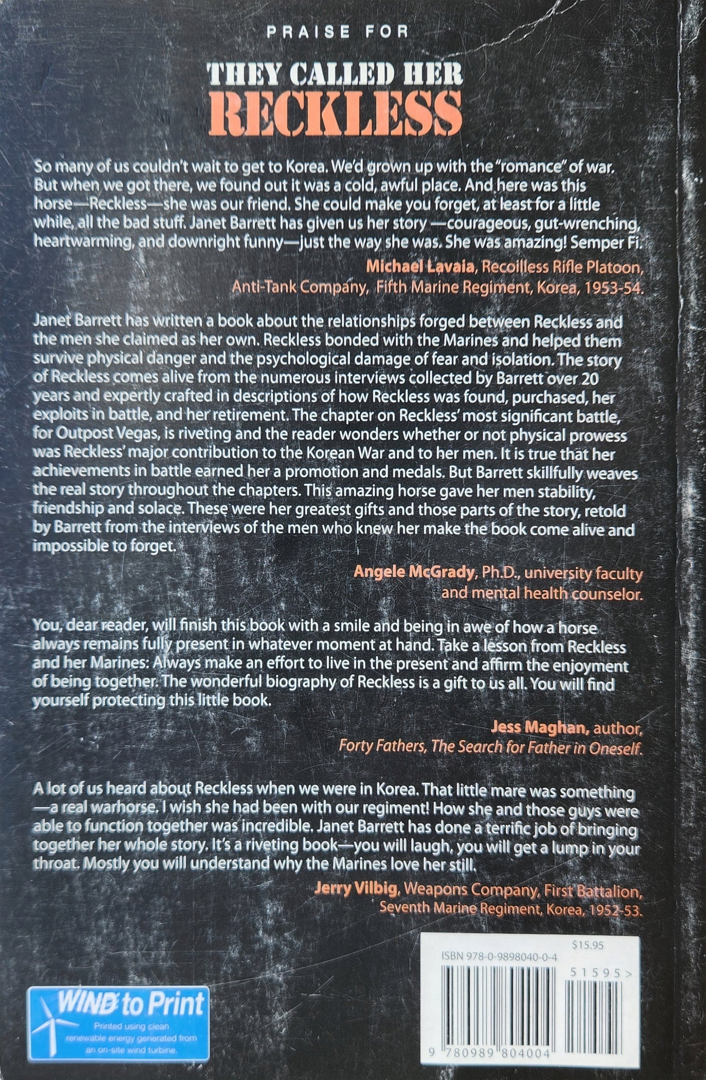 They called her Reckless