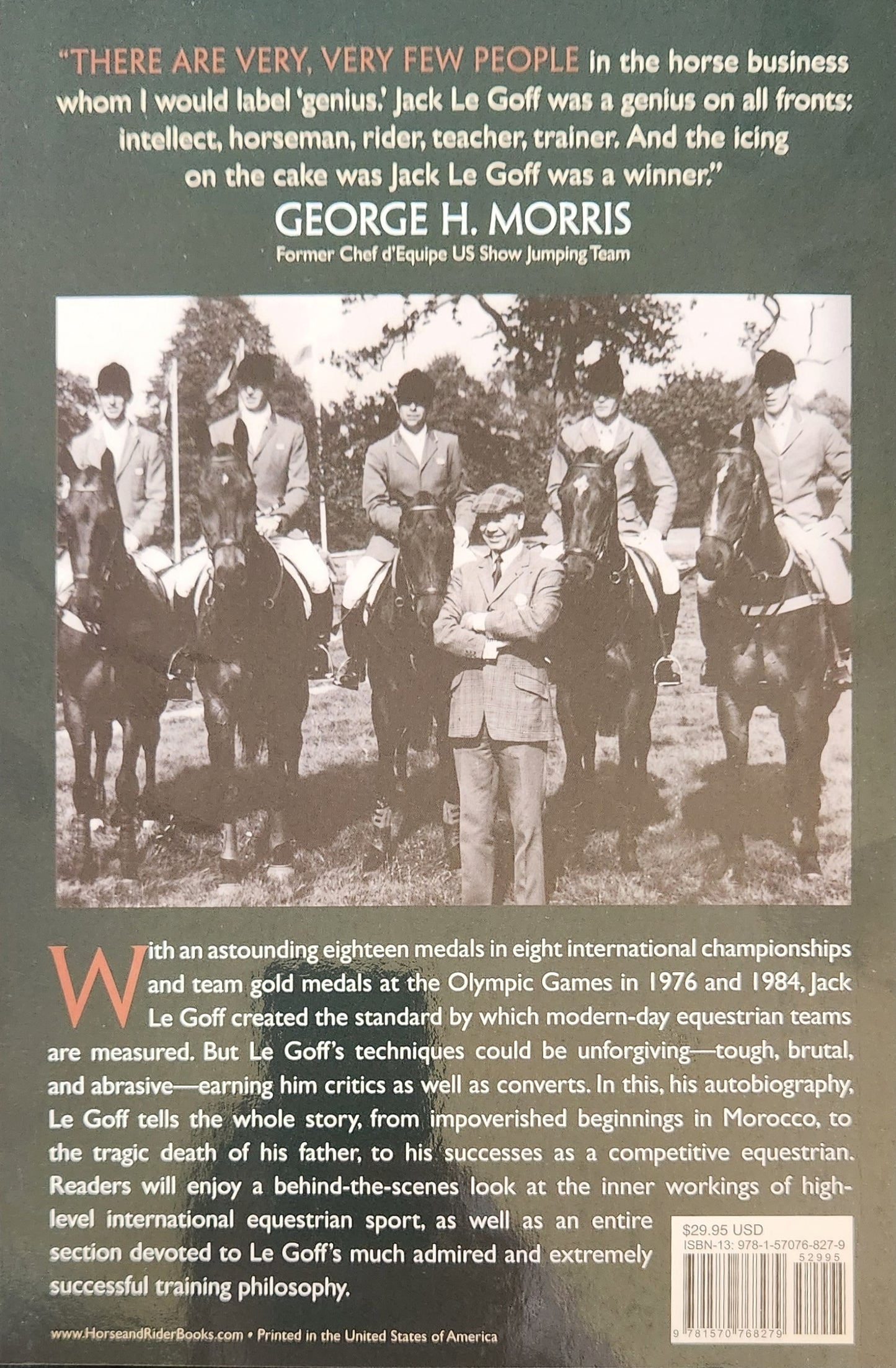 Horses came First, Second, and Last