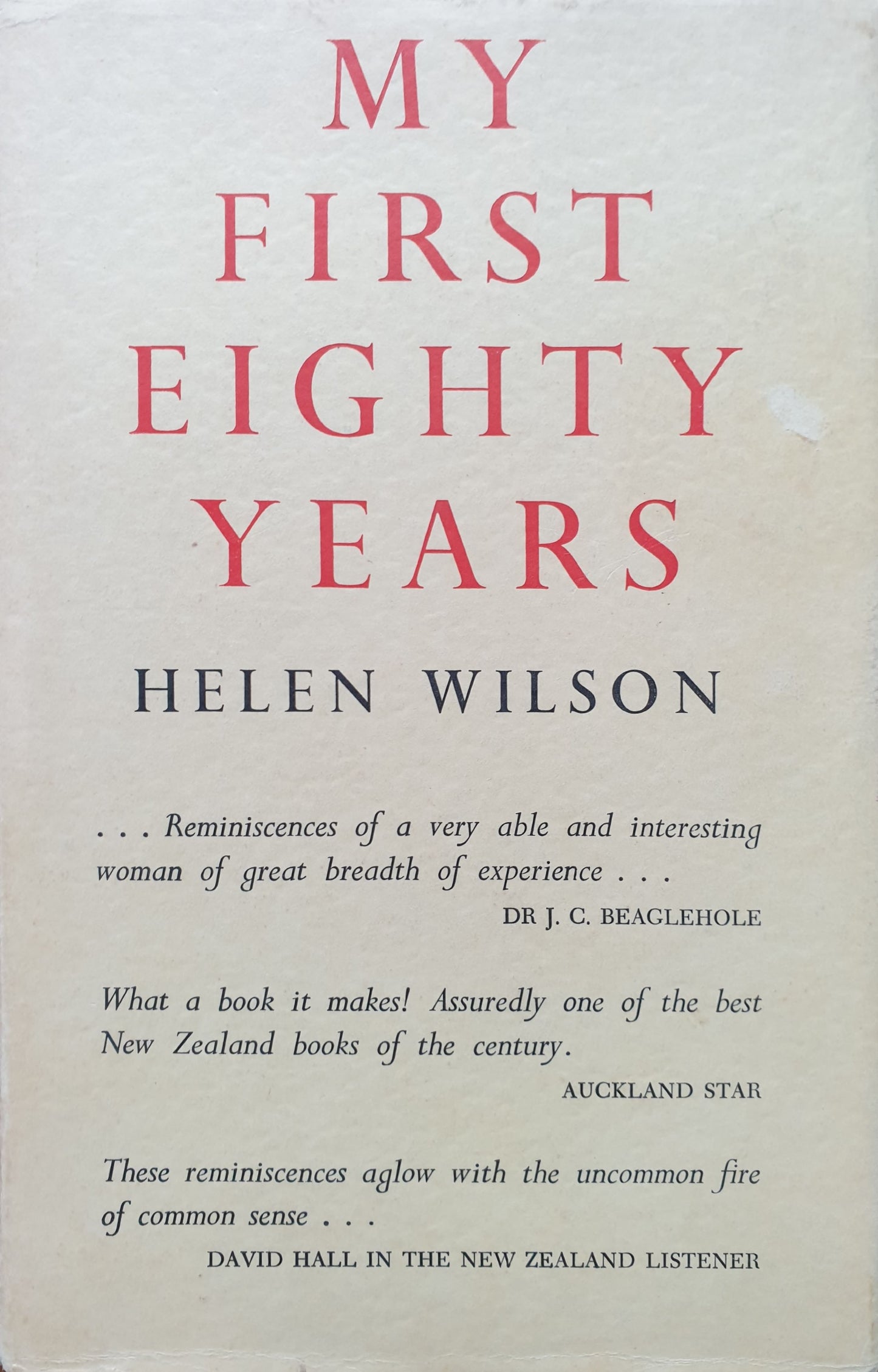 My First Eighty Years