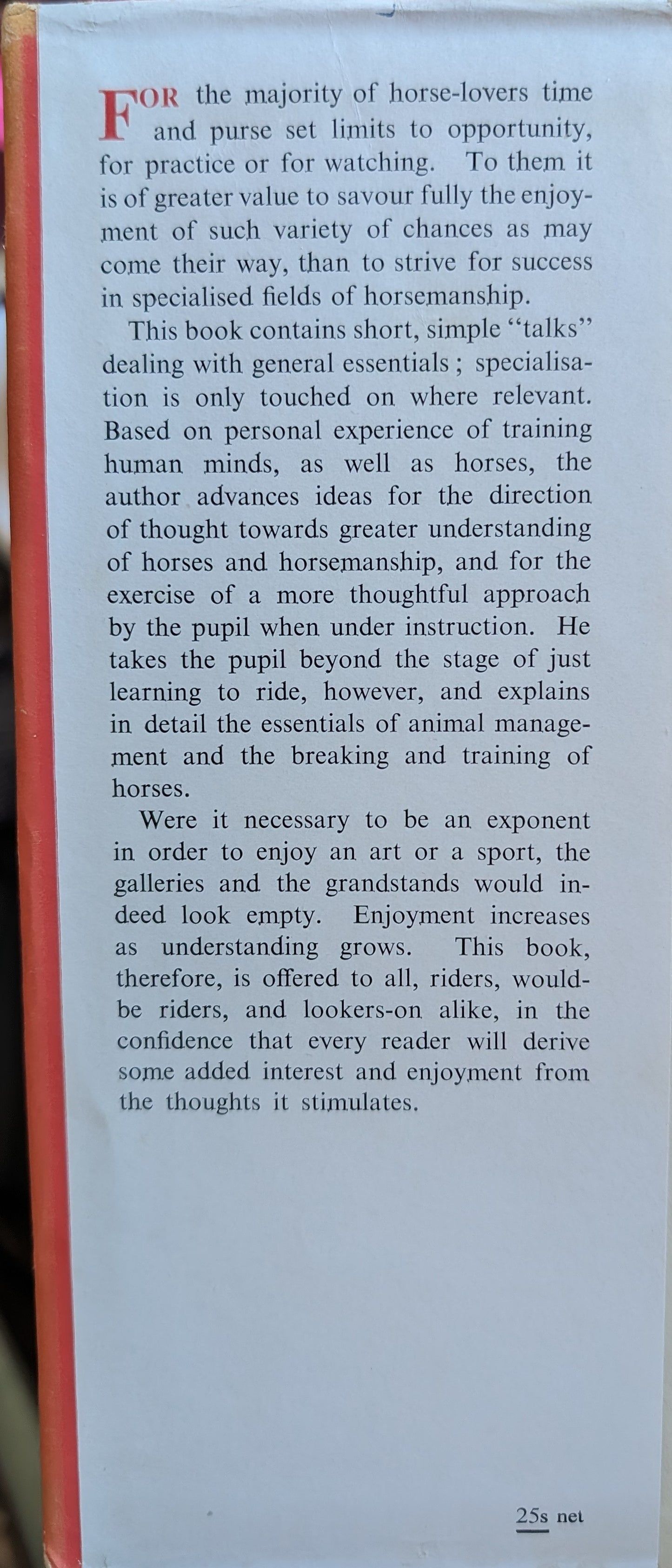Knowing Horses