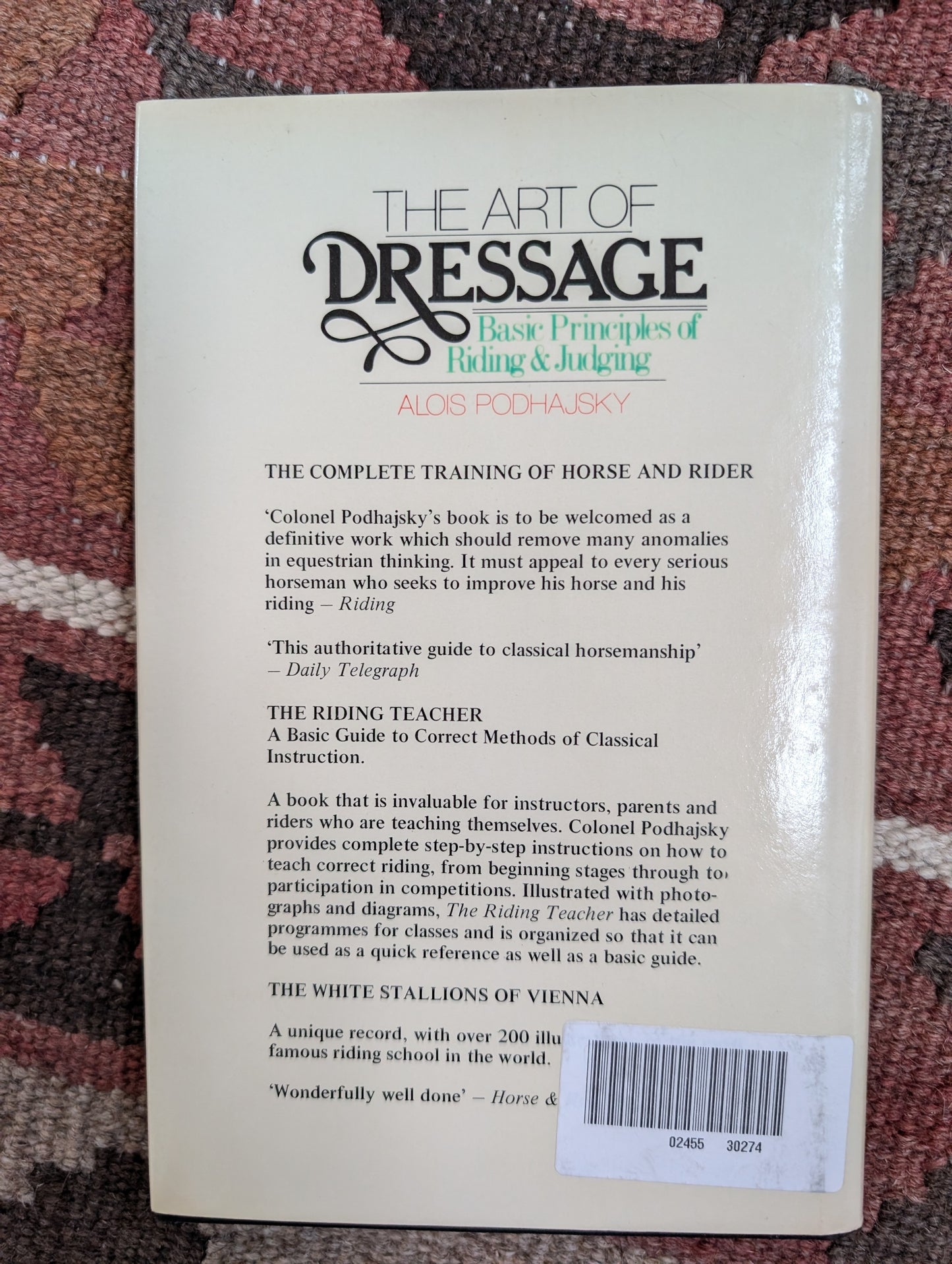 (Very Good Condition) The Art of Dressage