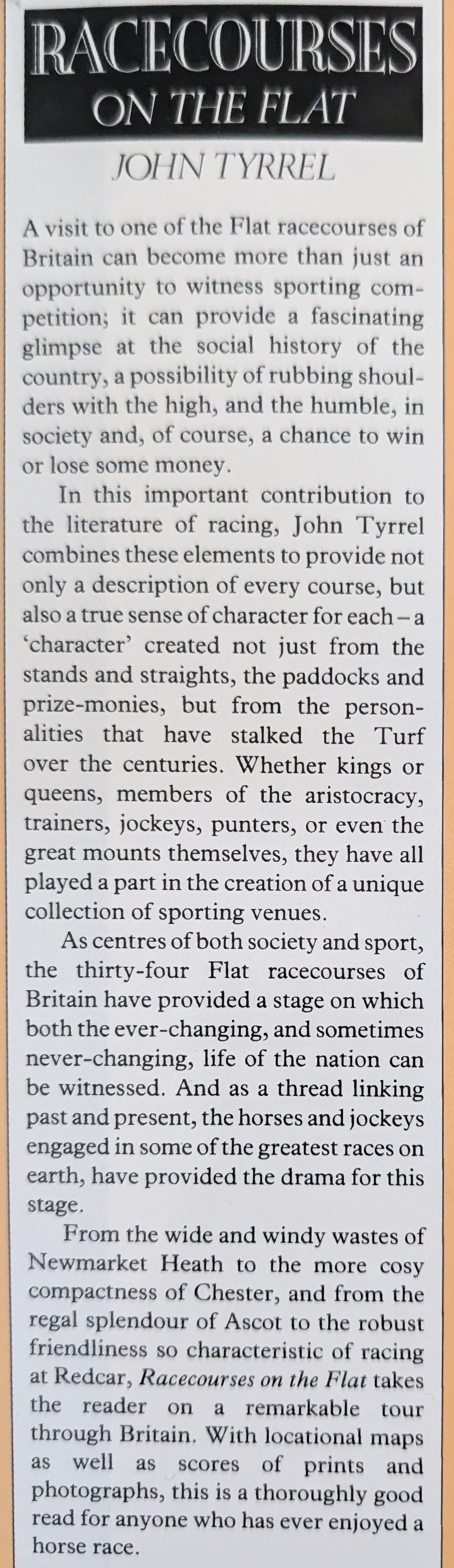 Racecourses on the Flat