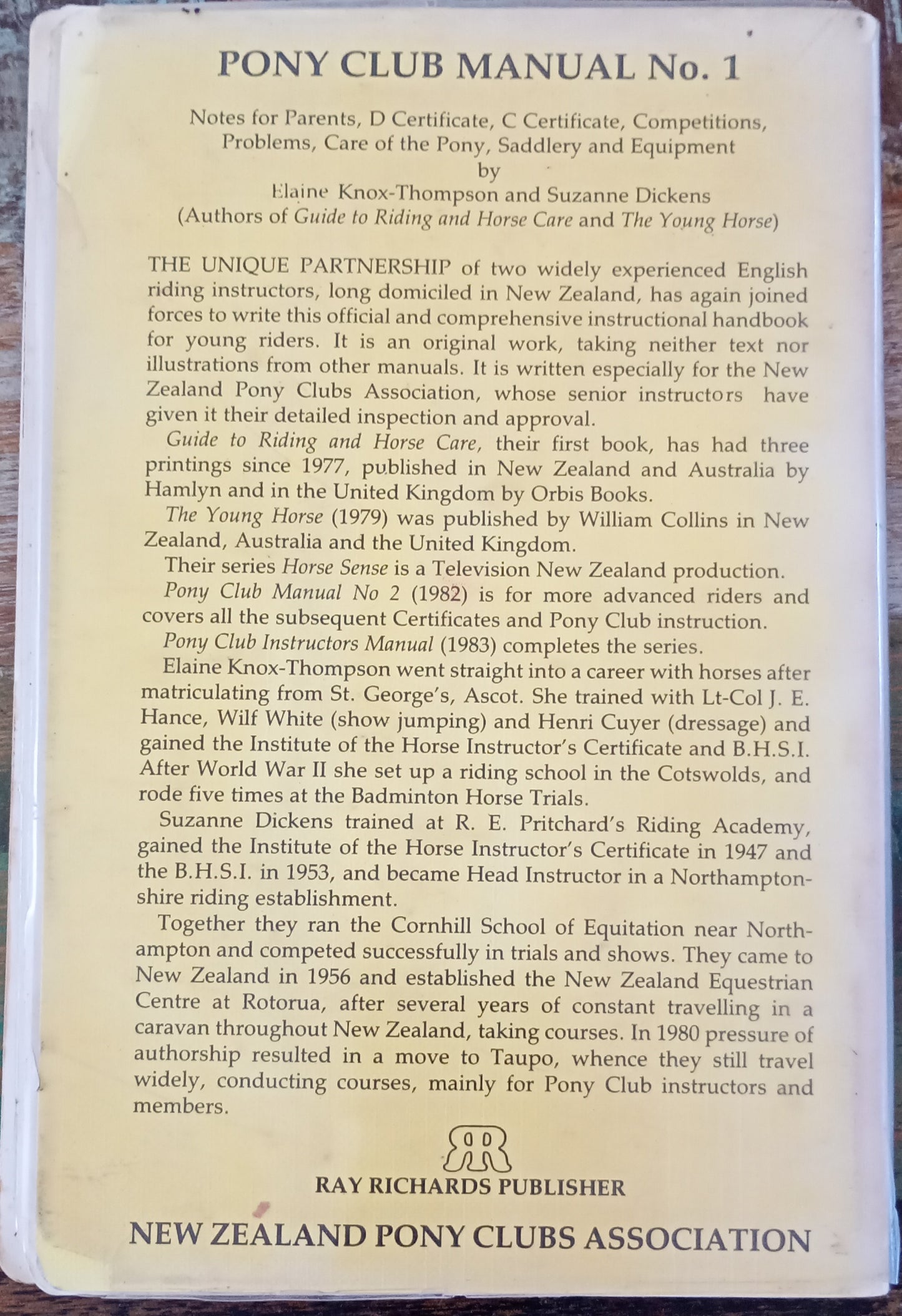 Pony Club Manual No 1