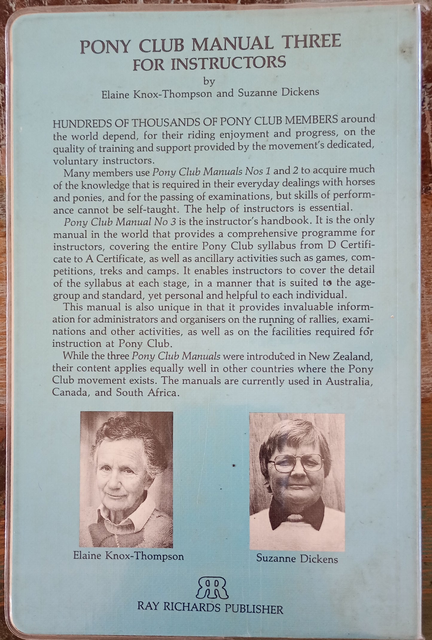 Pony Club Manual No 3 for instructors