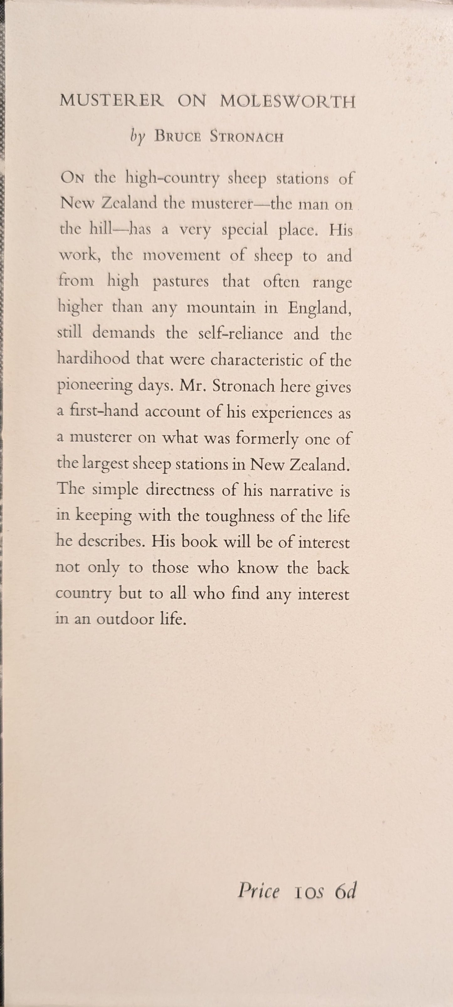 Musterer on Molesworth