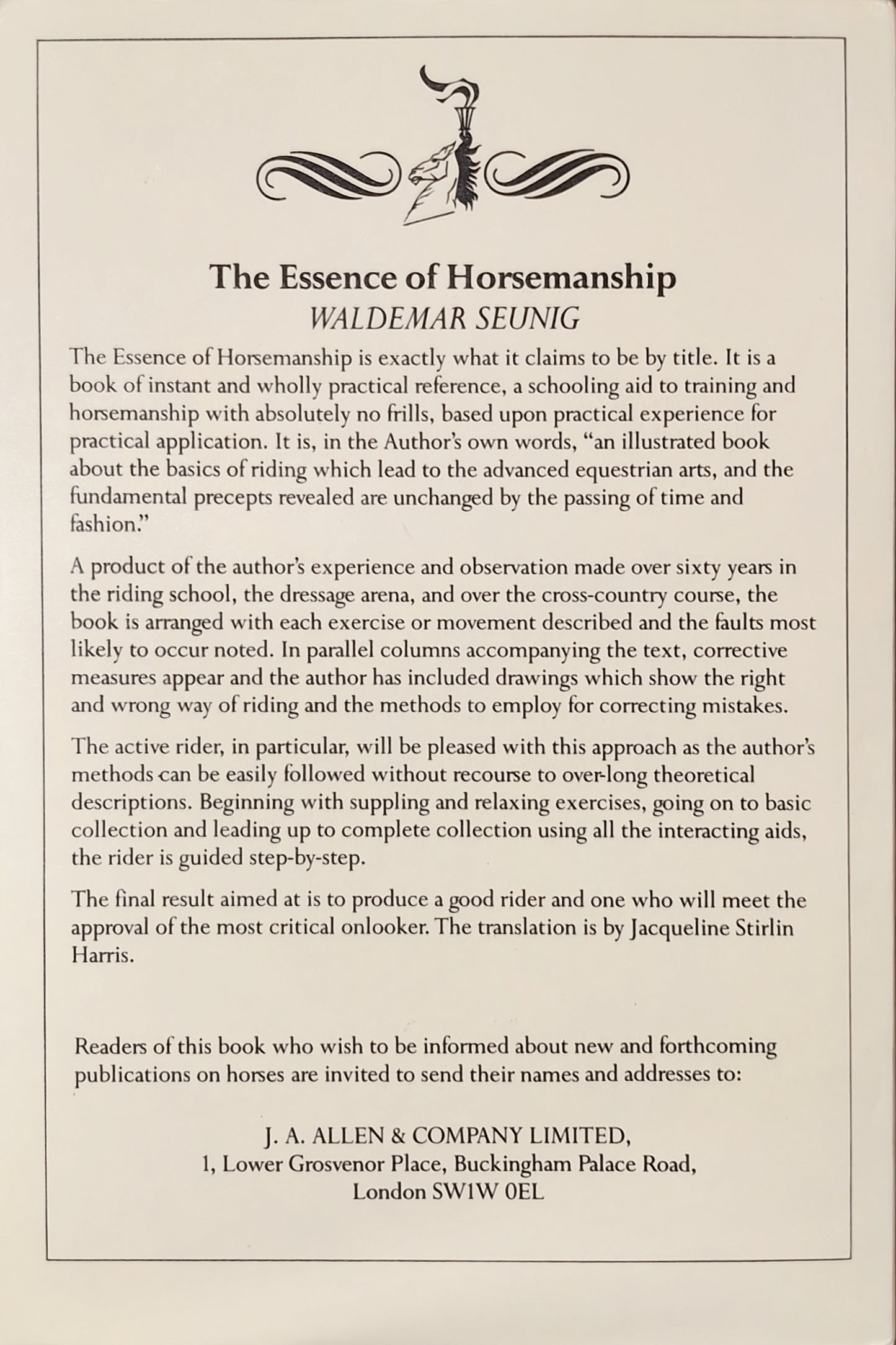 The Essence of Horsemanship