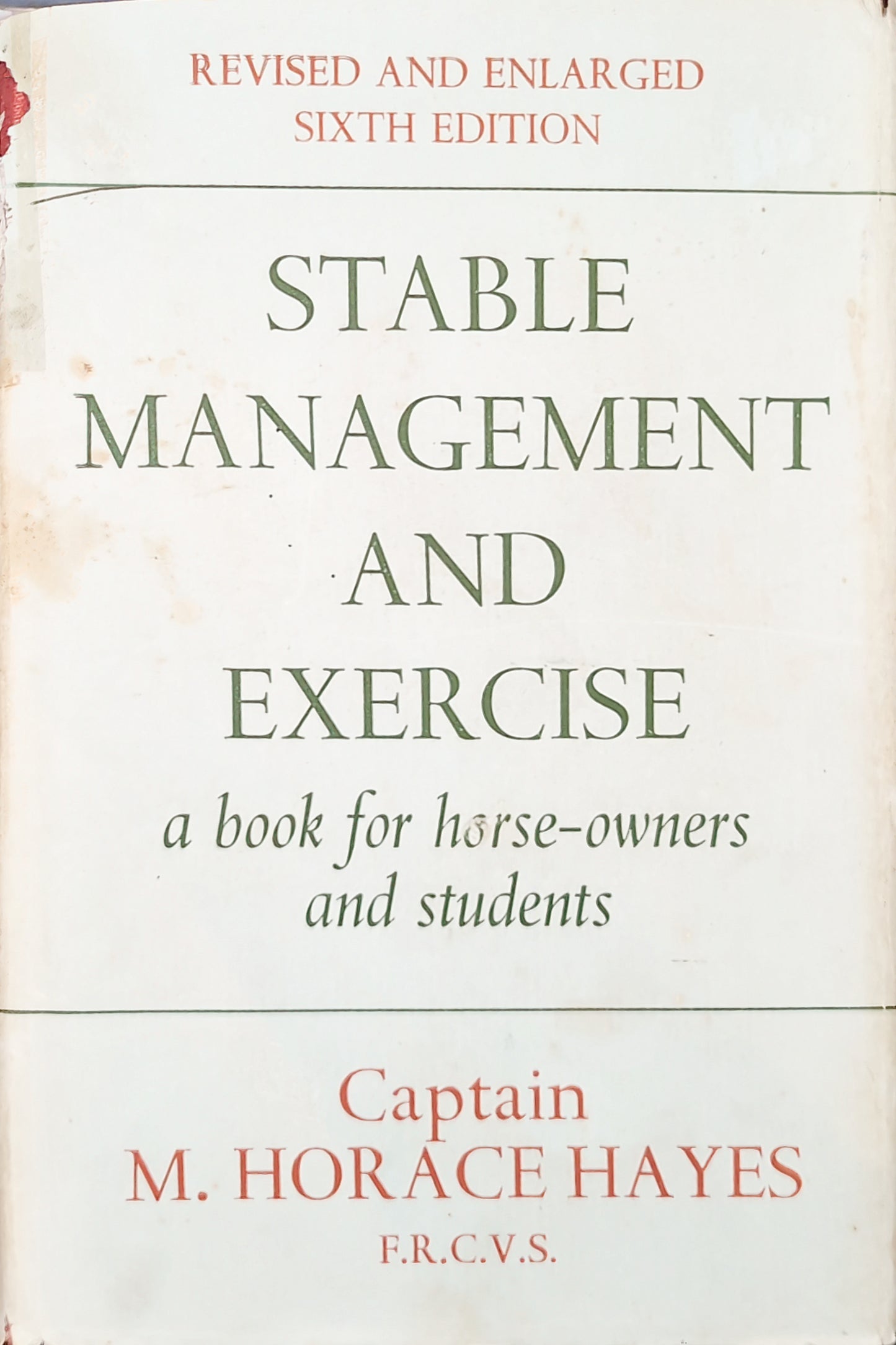 Stable Management and Exercise