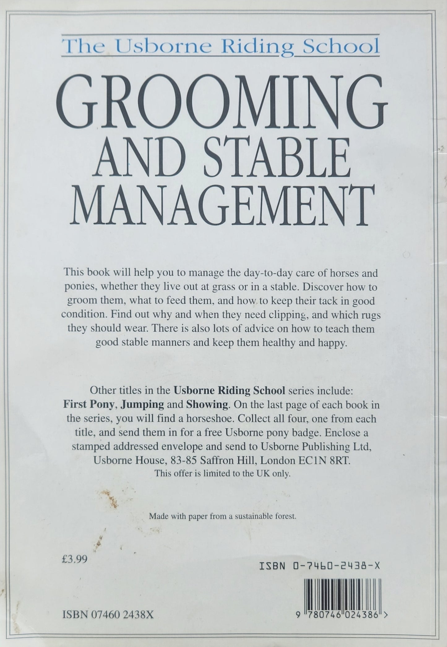 Grooming and Stable Management