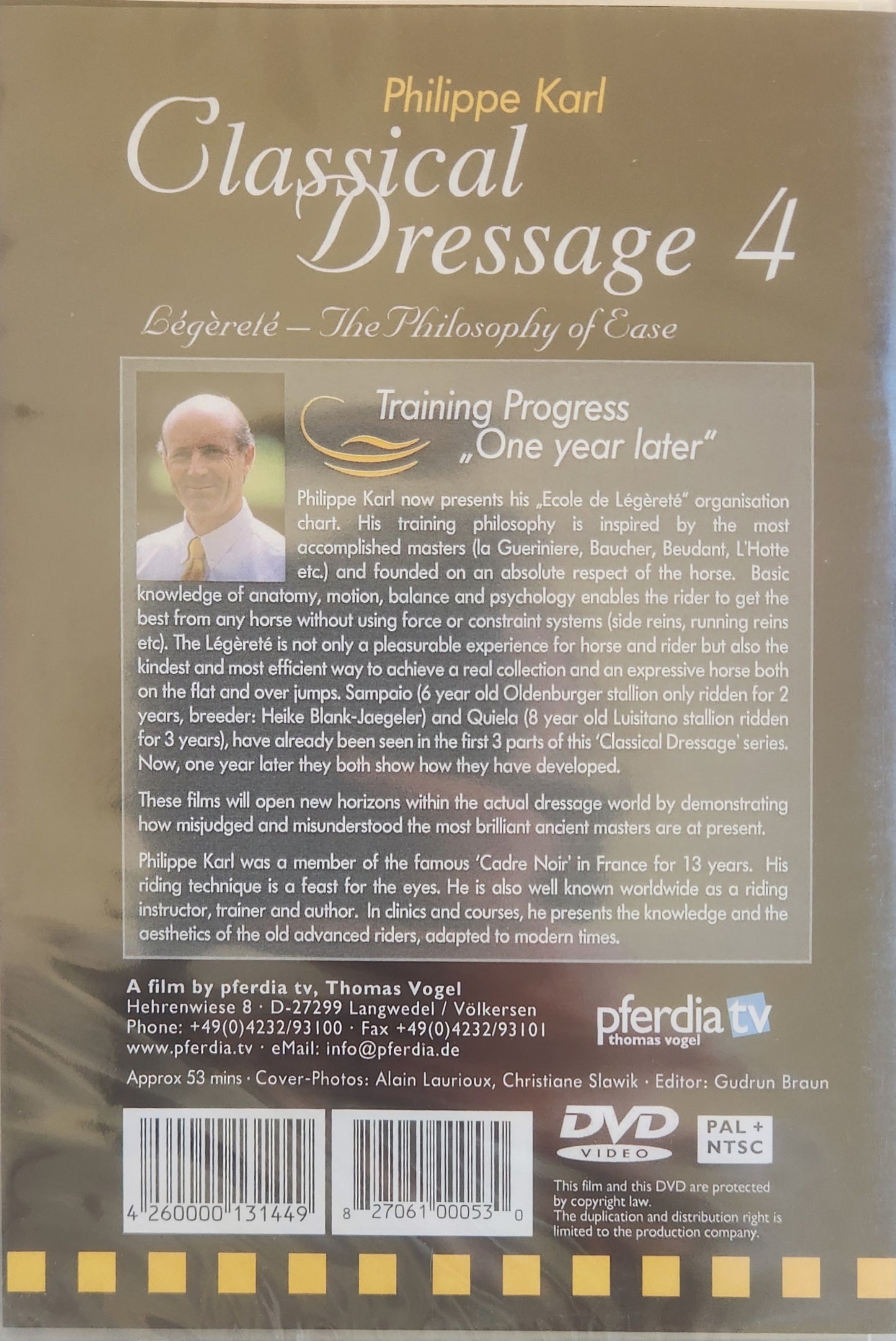 Classical Dressage vol. 4 Training Progress - "one year later" (DVD)