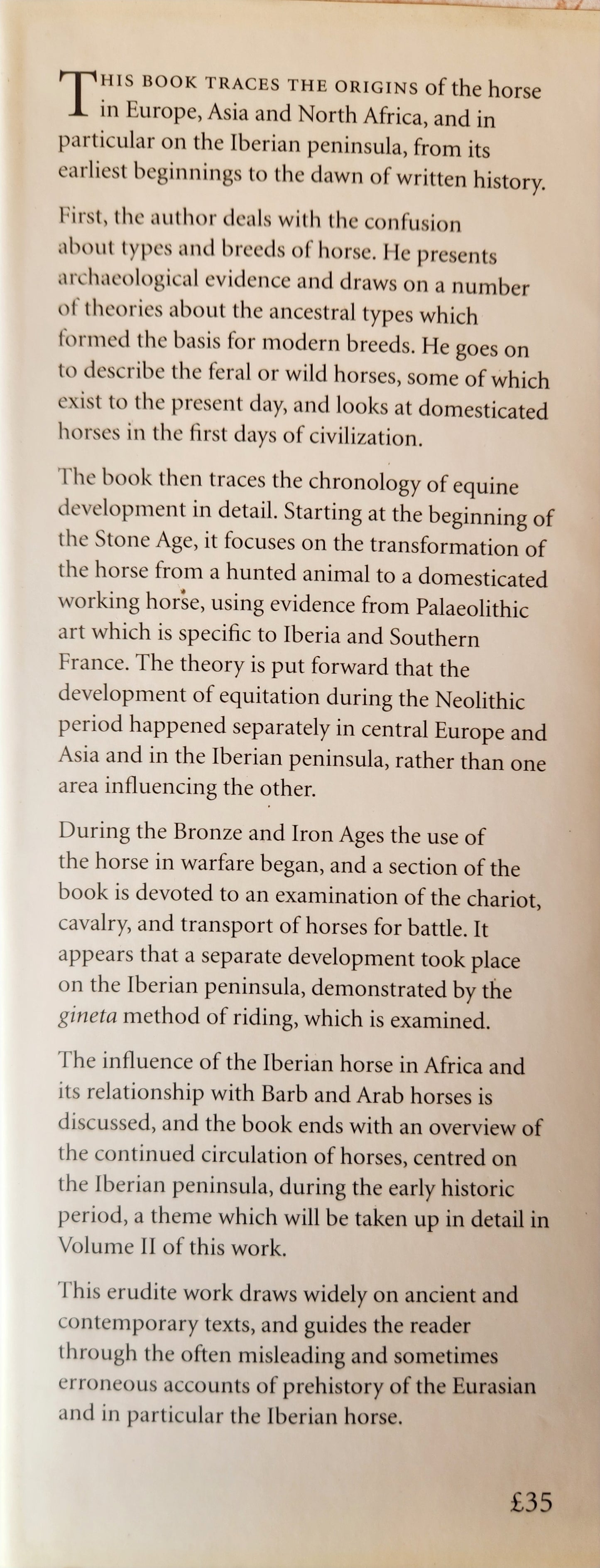 A History of the Horse Volume 1