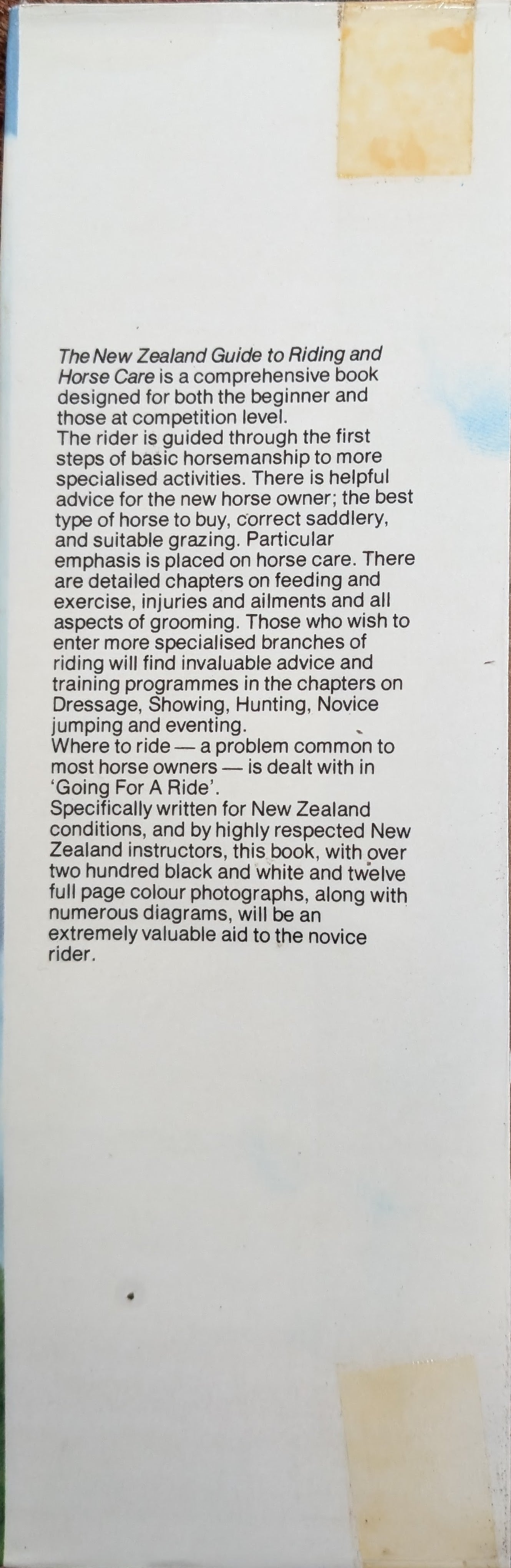 New Zealand Guide to Riding and Horse Care