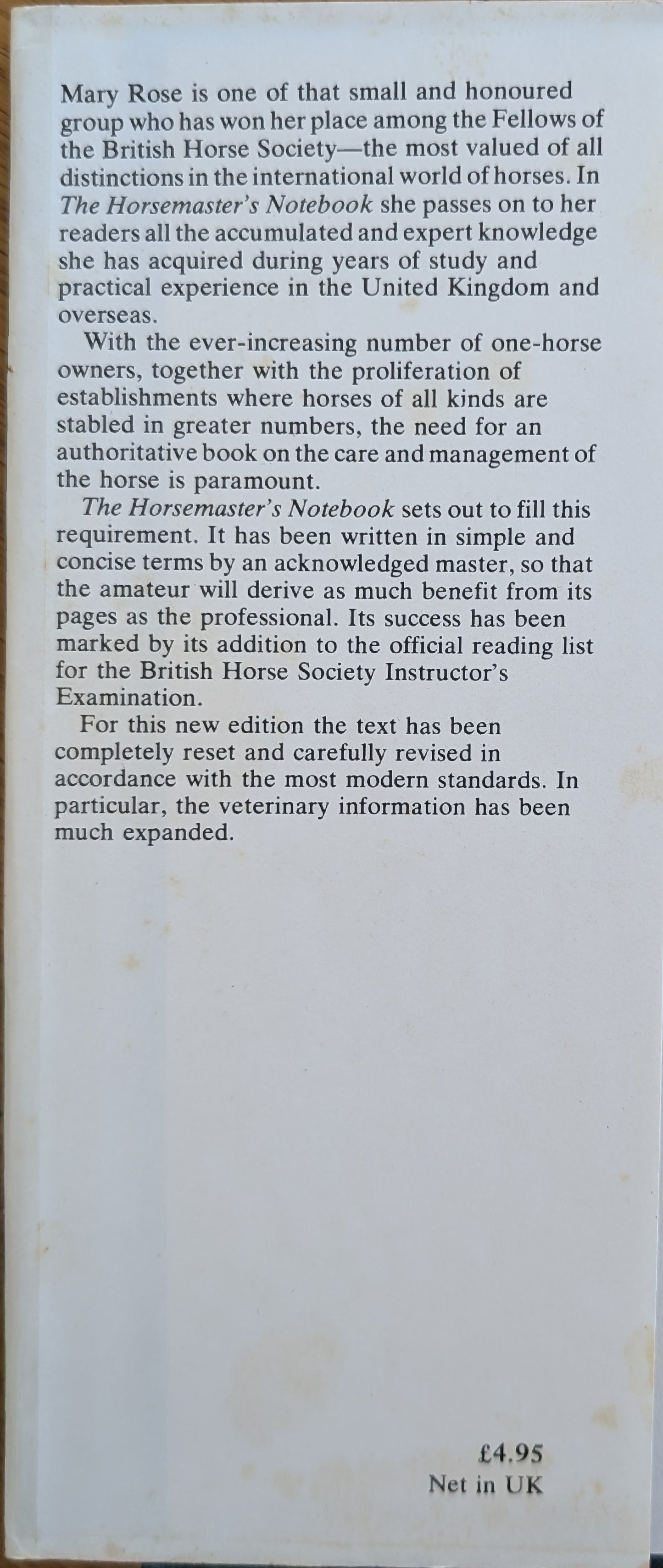 The Horsemaster's Notebook