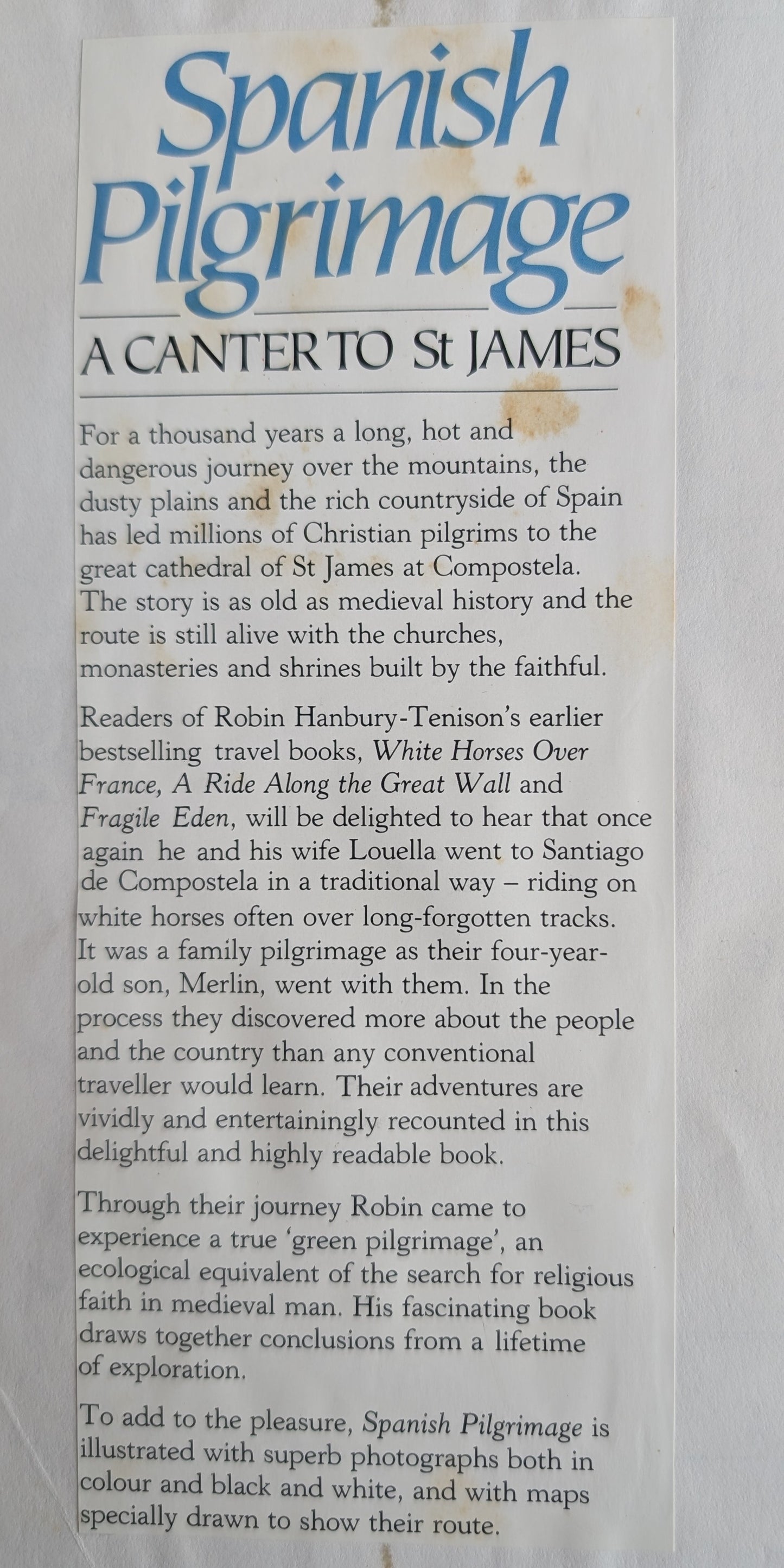 A Spanish Pilgrimage