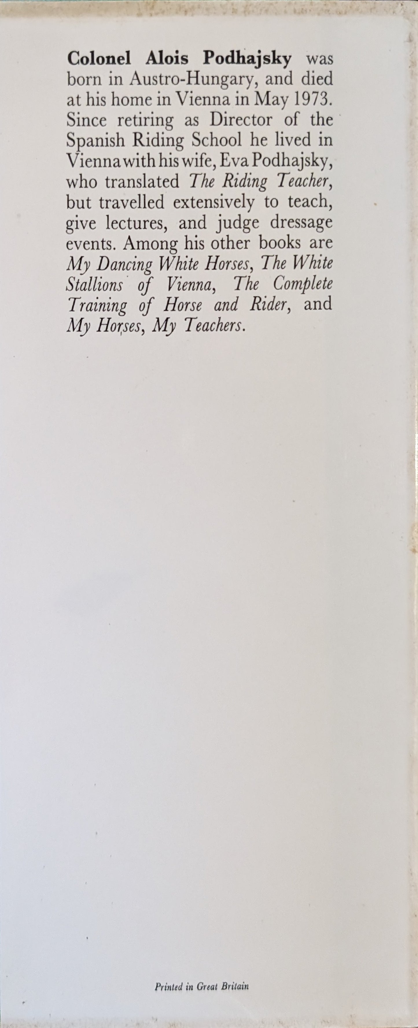 The Riding Teacher