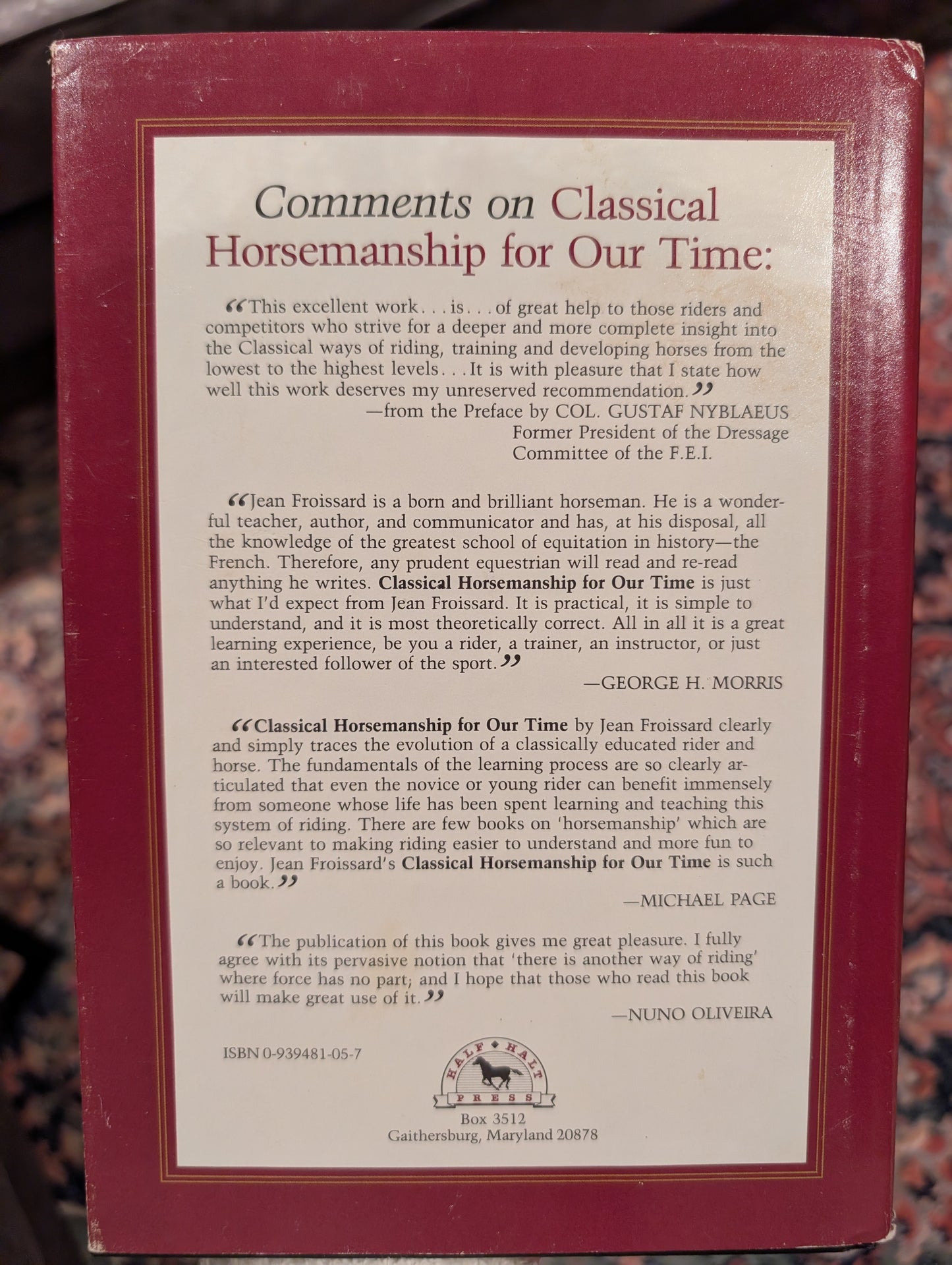 Classical Horsemanship For Our Time